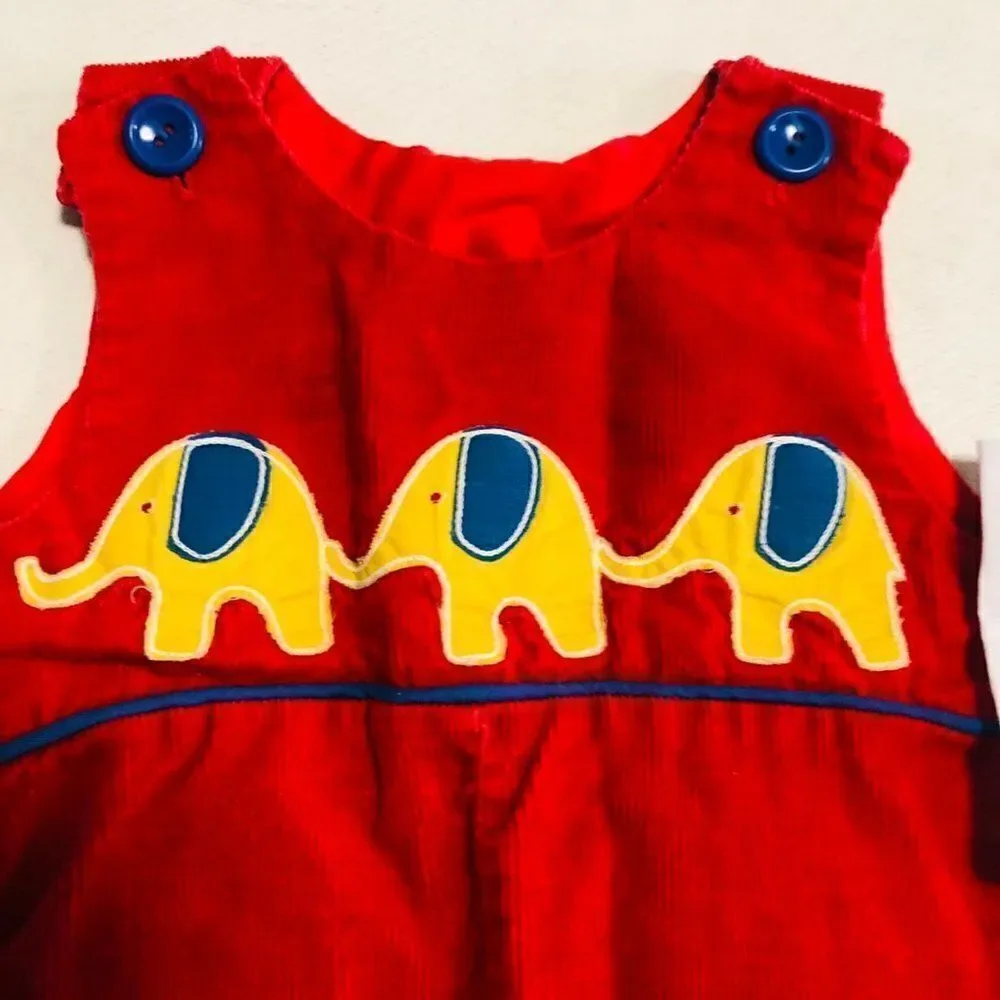 Vintage JC Penny Boys Overalls Shirt 6-9 Months